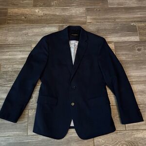Banana Republic Tailored Fit Navy Blazer Jacket Men's Size 38 Short Work Formal
